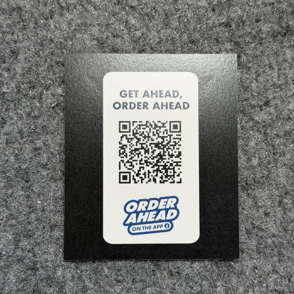 Dutch Bros Coffee Sticker Glow in the Dark Warped Checkerboard 4/2026 Windmill - Picture 4 of 6